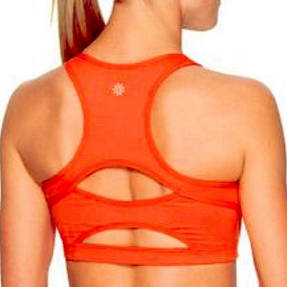 Athleta Double Dare Sportsbra Orange XS - Picture 1 of 11